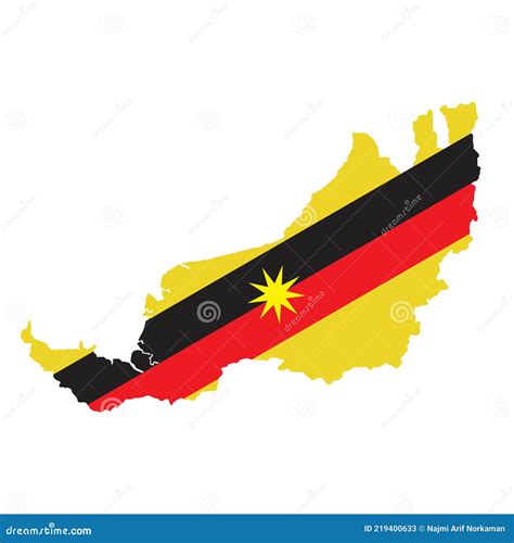 Sarawak Land of Hornbill stock vector. Illustration of flag - 219400633