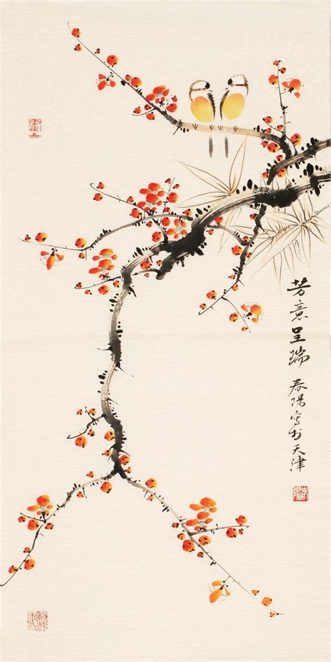 Plum - CNAG000680 | Chinese painting flowers, Japanese ink painting, Plum blossom painting