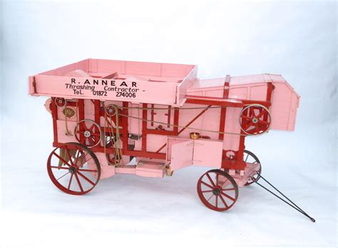 Exhibition quality 3 inch scale working model threshing machine - SOLD