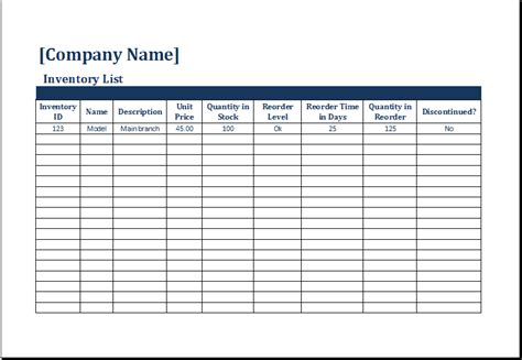 18+ Inventory Spreadsheet Templates - Excel Templates