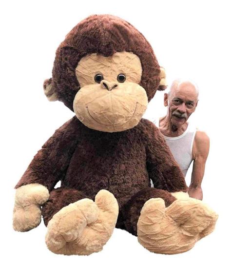 Buy Big Plush Giant Stuffed Monkey - Large 4-Foot Extra-Soft Jumbo ...