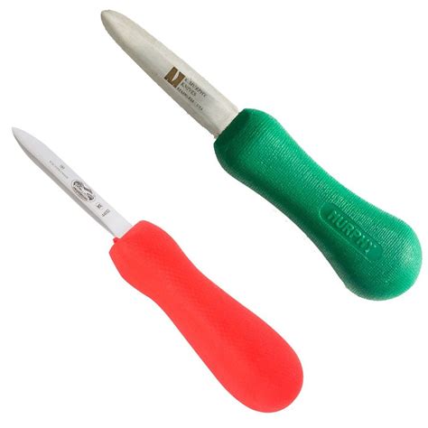 R Murphy Providence Oyster Shucker Knife Set (2 Pack) Best Shuck Oyster Opener Knives Shucking ...