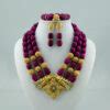 Charming African Necklace Jewerly For Nigerian Wedding Jewelry Set JW1006 | LaceDesign