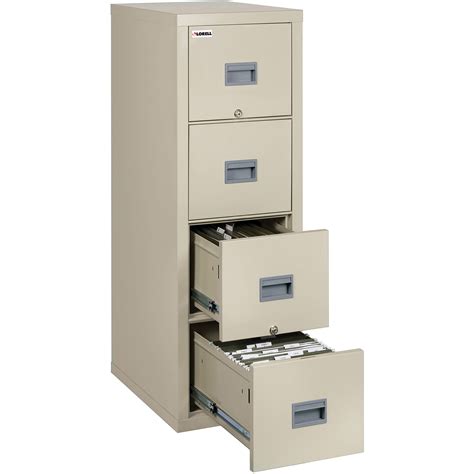 White Vertical Fireproof File Cabinet - 4-Drawer - Walmart.com ...