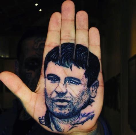 El Chapo palm tattoo : r/ATBGE