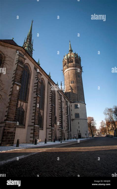 Wittenberg castle church hi-res stock photography and images - Alamy