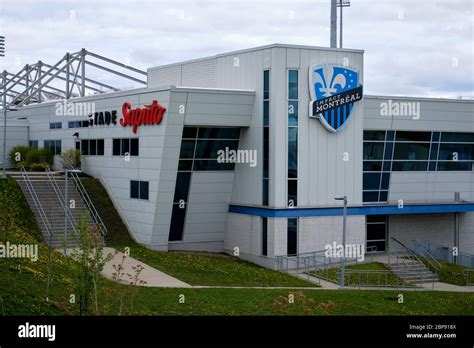 Entrance of the Saputo stadium in east end. Montreal, Canada Stock ...