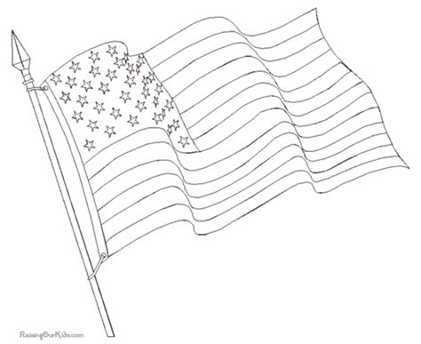 Gambar Waving American Flag Coloring Page Printable Kids Colouring Pages di Rebanas - Rebanas