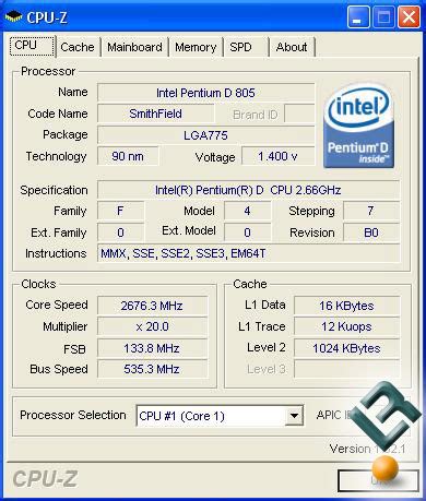 Overclocking The Intel Pentium D Processor 805 - Legit ReviewsIntel's Entry Level Dual-Core ...