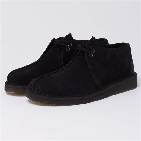 Clarks Originals | Desert Trek Black Suede Shoe