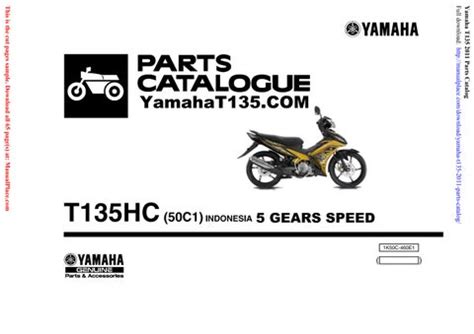 Yamaha T135 2011 Parts Catalog by BeulahDouglassj - Issuu