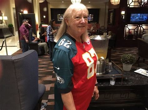 Mother of Travis, Jason Kelce rocks Chiefs-Eagles mashup jersey ...