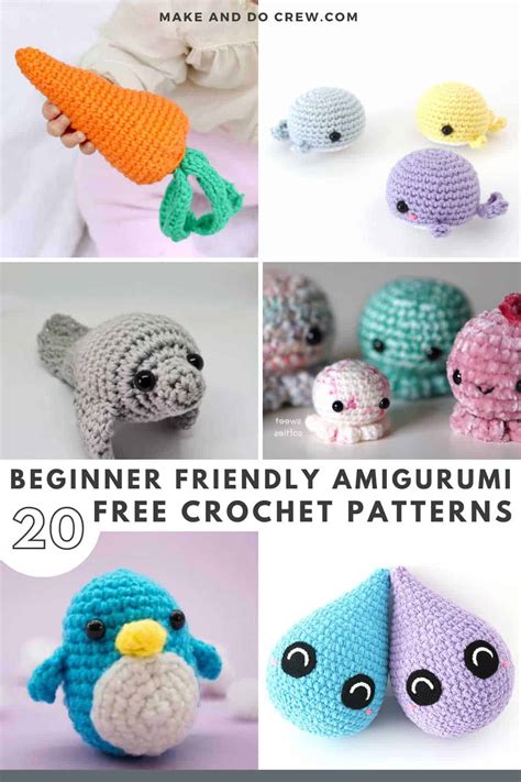 20 Easiest Crochet Amigurumi Patterns 🧶 [Beginners Start Here!]