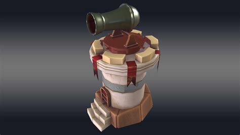 Cannon Tower 3D Model - Animatics Asset Store