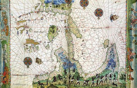 Moluccas Map, c1547 Drawing by Granger | Fine Art America