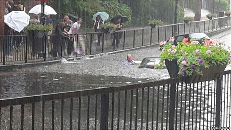 Flash flooding causes chaos in parts of England - BBC News