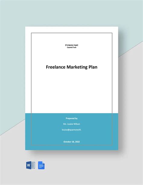 Sample Freelance Marketing Plan Template in Word, PDF, Pages, Google ...