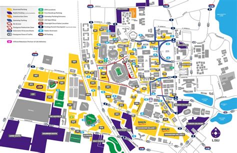 2019 Lsu Football Parking Map - Lsusports - The Official Web - Texas A ...