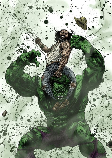 Wolverine vs Hulk by guiuvilanova on DeviantArt