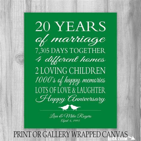 Happy 20 Year Anniversary Quotes - ShortQuotes.cc