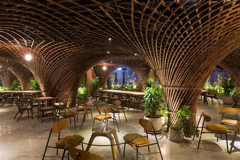 VTN Architects Used Bamboo To Create A Cave-Like Experience Inside The Nocenco Cafe | CONTEMPORIST