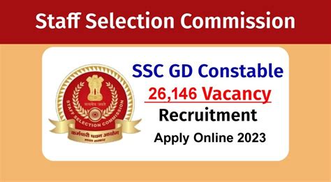 SSC GD Recruitment 2023 Apply Last Date Today at ssc.nic.in, Constable ...