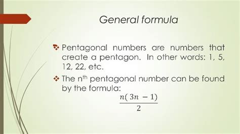 Pentagonal numbers