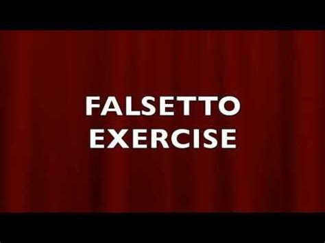 FALSETTO - VOCAL EXERCISE | Vocal exercises, Singing techniques, Vocal lessons