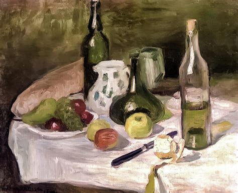 Still Life With Fruit and Bottles by Henri Matisse 1896 Painting by ...