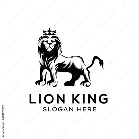 Lion king logo - vector illustration Stock Vector | Adobe Stock