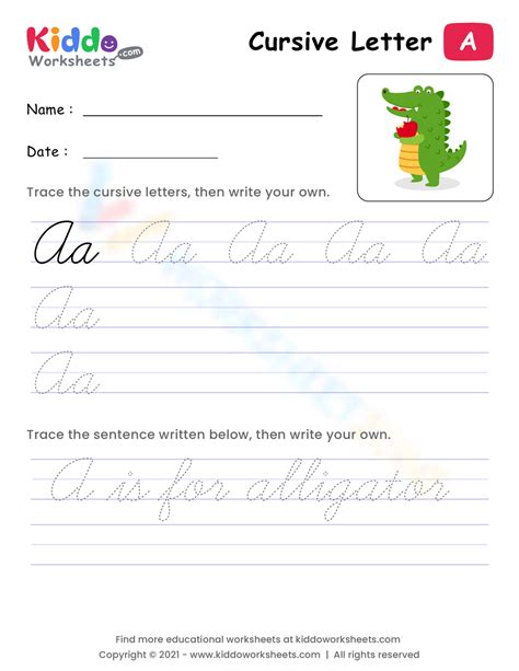 Free Printable Fancy Cursive Letters Worksheets - Worksheets Library