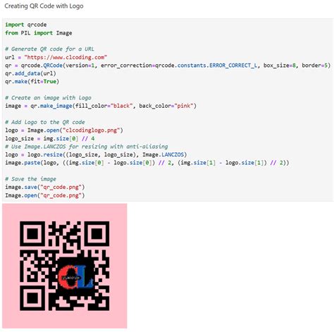 Creating QR Code with Logo ~ Computer Languages (clcoding)