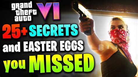 25 Easter Eggs You MISSED in the GTA 6 TRAILER! (Vehicles, Heists ...