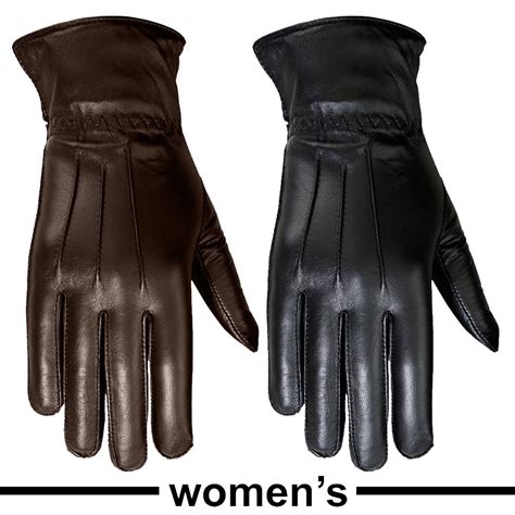 MRX - Ladies Warm Winter Gloves Dress Gloves Thermal Lining Geniune ...