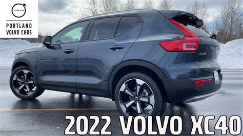 2022 Denim Blue Metallic Volvo XC40 T5 with Polestar Optimization / Walkaround with Heather ...