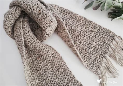 Half Double Crochet V Stitch Scarf Free Pattern - Crochet For You