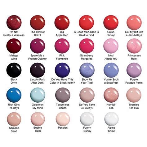 Opi Nail Polish Color Chart With Names Language:en : 124 best OPI nail polish color chart images ...