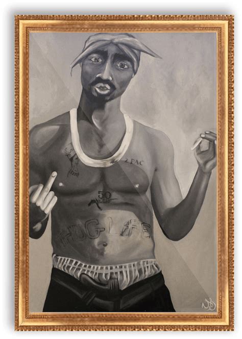 Download Tupac Shakur Thug Life Portrait | Wallpapers.com