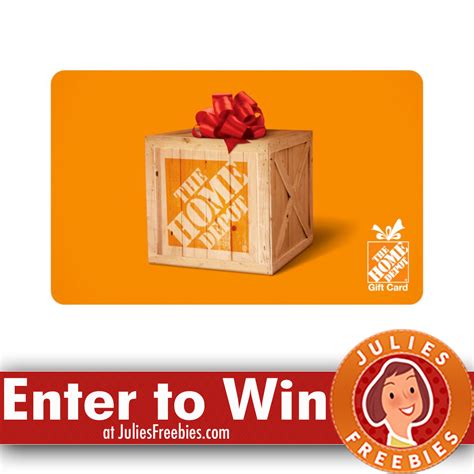 Win a $1,000 Home Depot Gift Card - Julie's Freebies