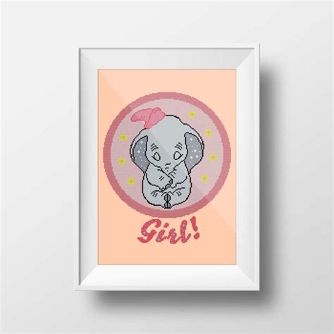 Dumbo Elephant Baby Girl Newborn Little Stars Anime | Etsy