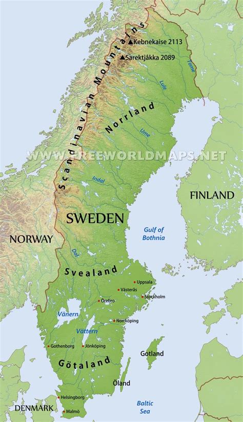 Map Sweden - Share Map