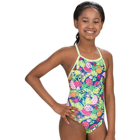 Dolfin Girls' Uglies Passion Fruit Keyhole 1-Piece Swimsuit | Academy