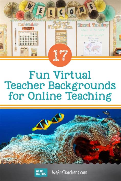 17 Fun Virtual Teacher Backgrounds for Online Teaching - We Are Teachers