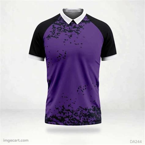 Football Jersey Design Purple with Black - imgecart