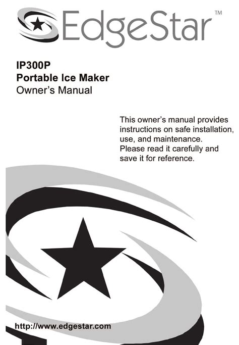 EDGESTAR IP300P OWNER'S MANUAL Pdf Download | ManualsLib