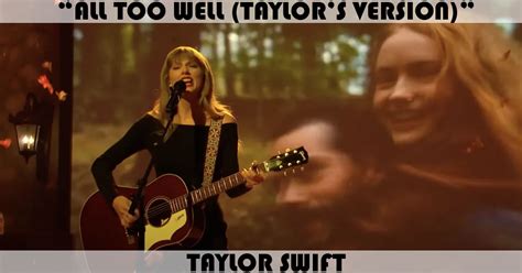 ""All Too Well (Taylor's Version)" by Taylor Swift" Song by Taylor ...