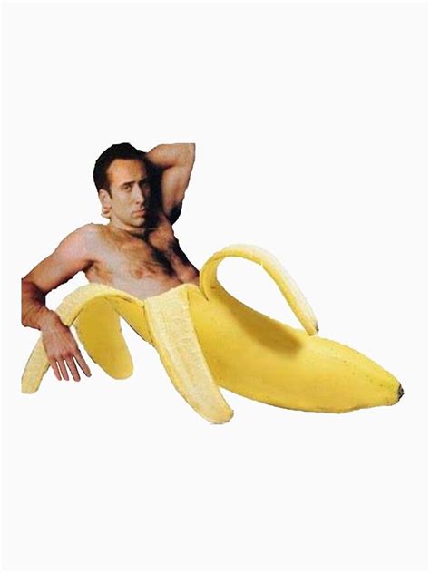 ‘Nicolas Cage In A Banana - Original Yellow’ by tomohawk64