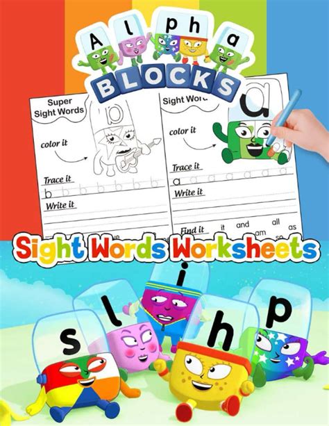 Buy Alphablocks Words Worksheets: Trace Letters Of The Alphabet and Words, Practice Alphabet ...