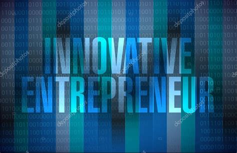 Innovative entrepreneur binary background sign — Stock Photo © alexmillos #109099024