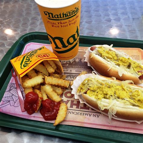 Nathan's Famous Hot Dogs Coney Island Menu - New York, NY - Foodspotting